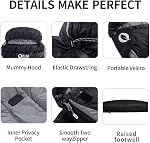 Down Sleeping Bag for Adults 600 Fill Power Cold Weather Sleeping Bag Ultralight Sleeping Bag for Backpacking, Camping, Hiking