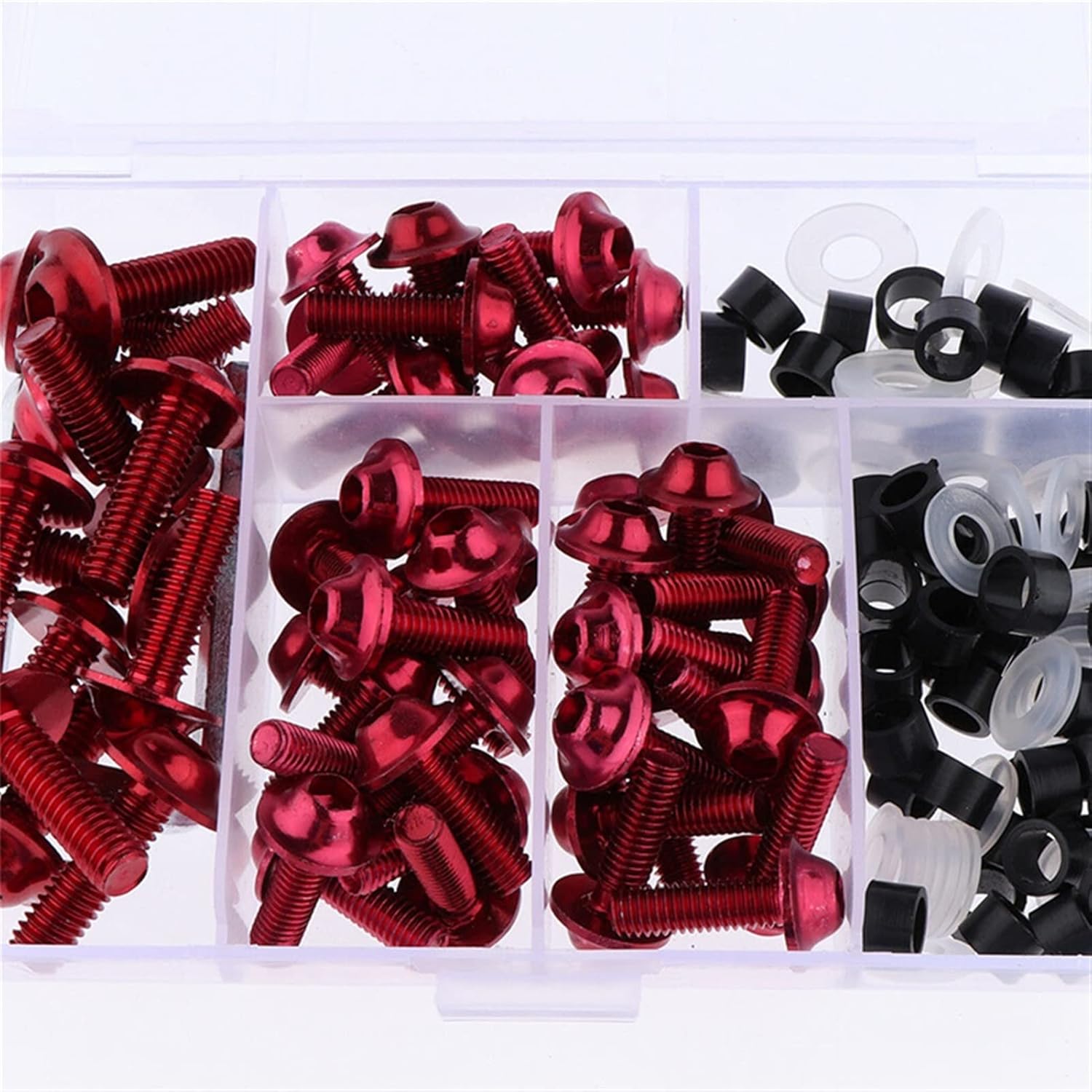 Wheel Lug Nut 158pcs Universal Motorcycle M5 M6 Fairing Bolts Screws Nuts Kit Fastener Clips Sportbike Scooter License Plate Frame Bolt Screws Wheel Nut Caps (Color : Blue)