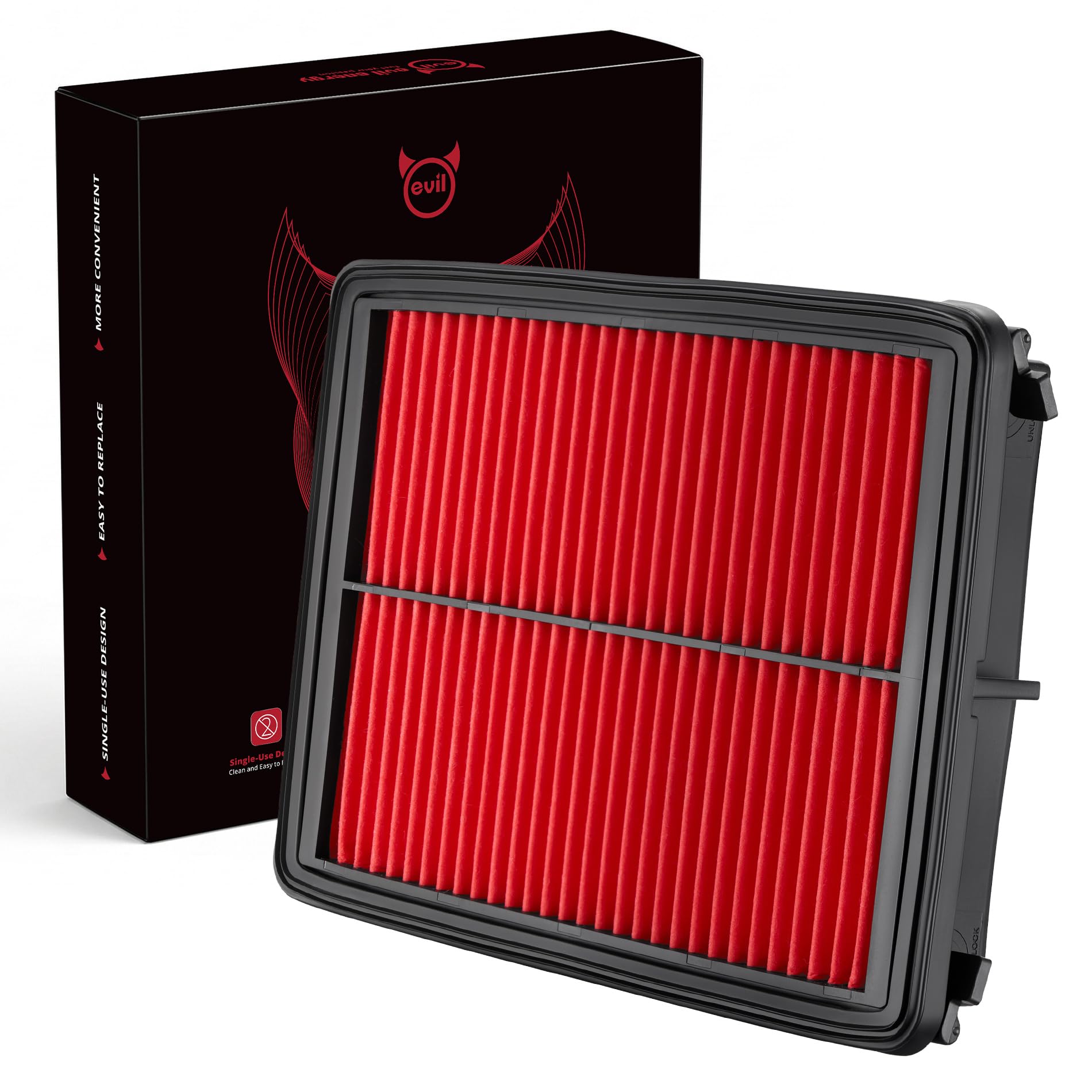 EVIL ENERGY Engine Air Filter, Compatible with Hyundai 2009-2025 Sonata YF/Hybrid/PHEV LF, Kia K5 JF 2015-2025, JAC 2017-2025 Refine/Jiayue, Replace CA11942