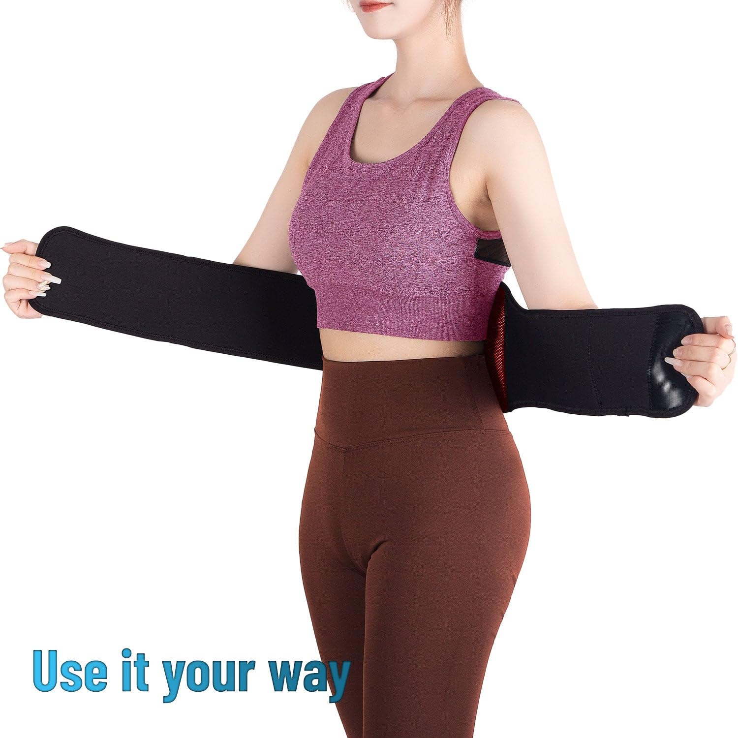 Amazon.com: TRAKK Heating Pad Wraps with Vibration Massage for Back and  Stomach - Belt Massager with Heat : Health & Household