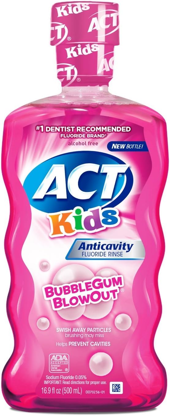 Buy ACT Kids Anticavity Fluoride Mouthwash, Bubble Gum Blow Out [3 Pack