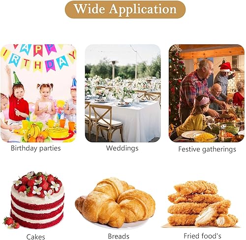 Miniatura 6 de Medsuo 90 piezas redondas de papel de encaje blanco, tapabocas de papel típico para bufé, pasteles, productos horneados, alimentos, fiesta de