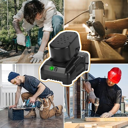 Miniatura 6 de Cargador de batería de 18 V compatible con Ridgid 18V NiCadLithium Ion Batería, R86092 R86091 R840093, R840095, R840083, R840085, R840086, R840087,