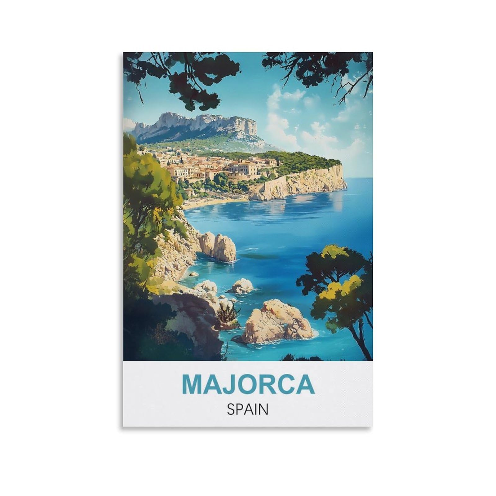 Nprzm A298 Metal Tin Sign Majorca Spain For Home Bar Pub Kitchen Garage Restaurant Wall Deocr Plaque Signs 30X30cm