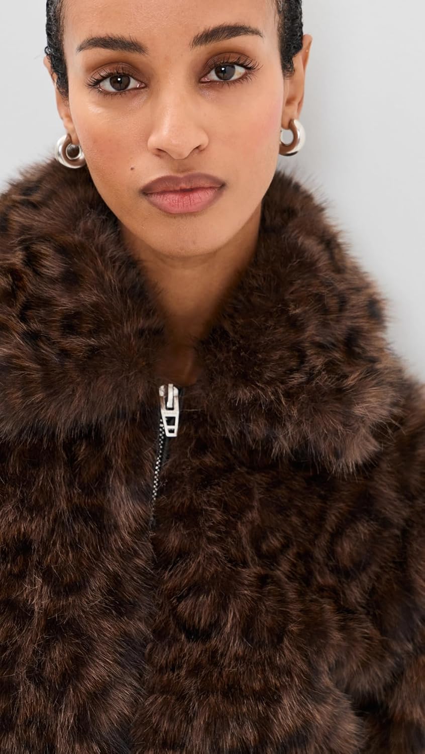 [BLANKNYC] Women's Midnight Run Faux Fur Jacket - Image 6