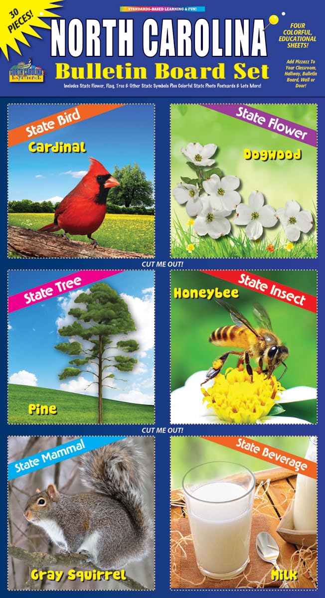 Gallopade Publishing Group North Carolina Bulletin Board Set (9780635011138)