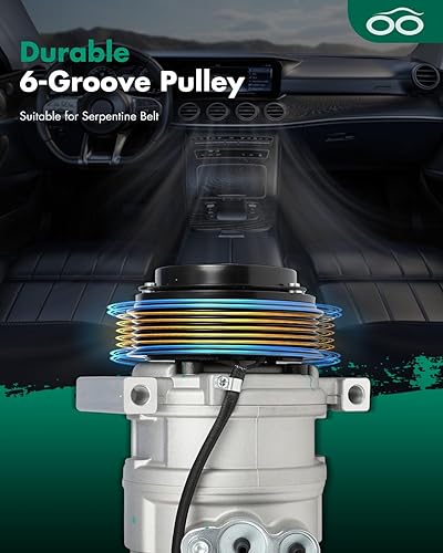 Miniatura 607 de SCITOO CO 10739C - Compresor de CA compatible con Honda Element 2.4L 2003 2004 2005 2006 2007 2008 2009 2010 2011