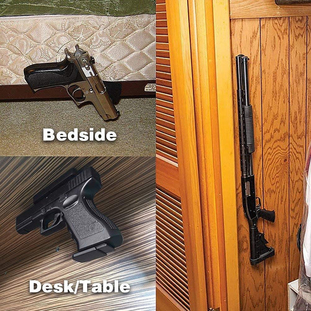 LULACOOL 4Pcs Gun Magnet Mount, 55 lb Rating,Magnetic Gun Holster| Rubber Coated Gun Holder for Handgun, Shotgun, Rifles, Revolvers. Truck, Wall, Desk, Car Holster for Using for Concealment : Sports & Outdoors