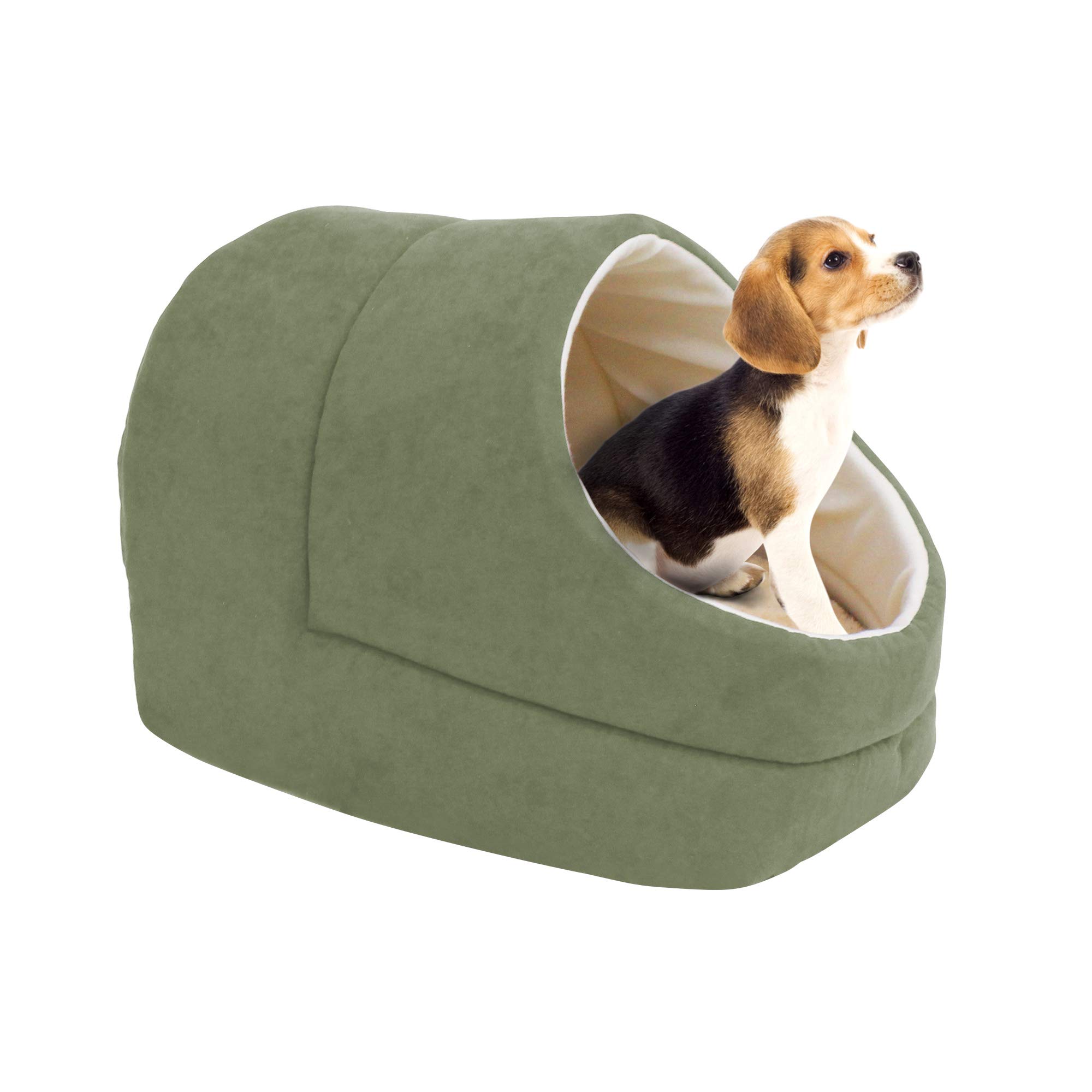 GOOPAWS - Cueva para gatos y cama cálida para gatos, escondite para mascotas, cueva para dormir (verde salvia-2)