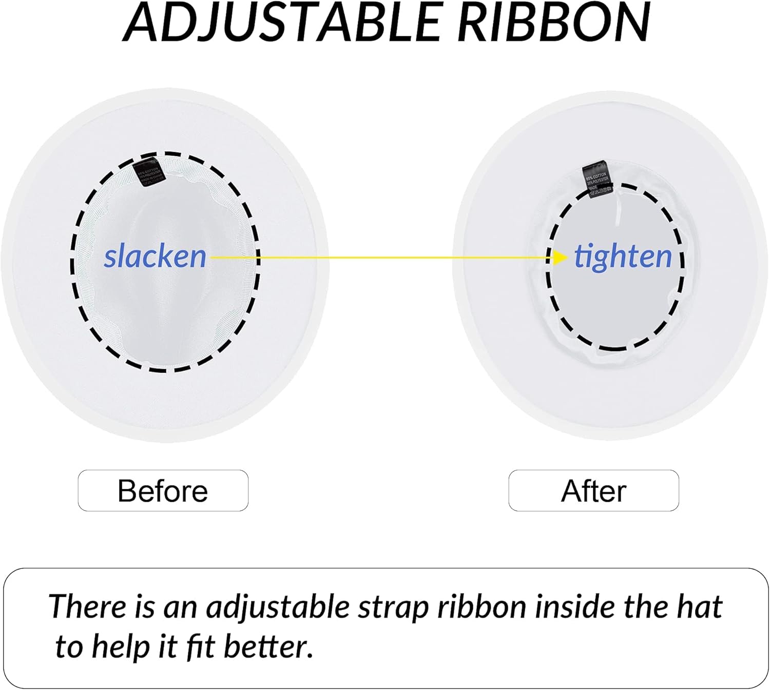 KUJUHA Fedora Hats for Mens/Womens Felt FedoraHats Two Tone Wide Brim Fedora Hats Rancher Hat - Image 4