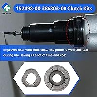 Vista 6 de Paquete de 6 kits de embrague 152498-00 386303-00 compatibles con embrague de salida DW255-AR tipo 2/3 y embrague intermedio COMBO00194