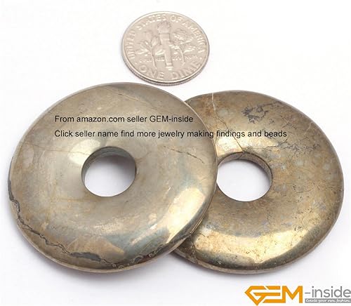 Miniatura 2 de GEM-Inside NaturalRings - Cuentas redondas de piedra de energía hechas a mano para hacer joyas, suministros de cuentas para mujeres, Piedra