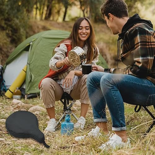 Miniatura 7 de Bolsa de hierro fundido, bolsa de almacenamiento para sartén de 8/10/12 pulgadas, impermeable, para campamento, sartén de hierro fundido, bolsa de