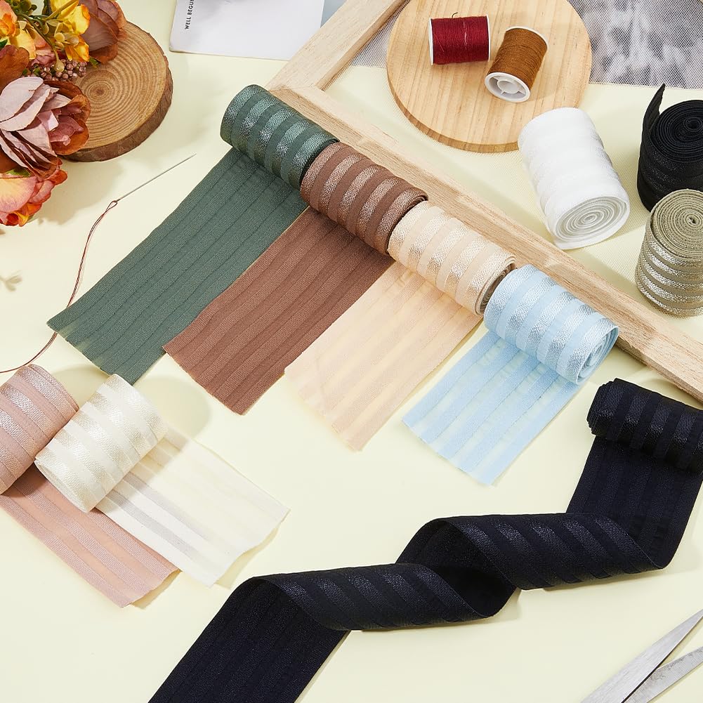 BENECREAT Fascia Elastica 70mm X 10m (Bianco/Nero), Nastro Elastico Cintura Elastica Resistente Per Cucito A Maglia Artigianato Fai-da-Te - Per Cucito E Progetti Artigianali - Foto 11