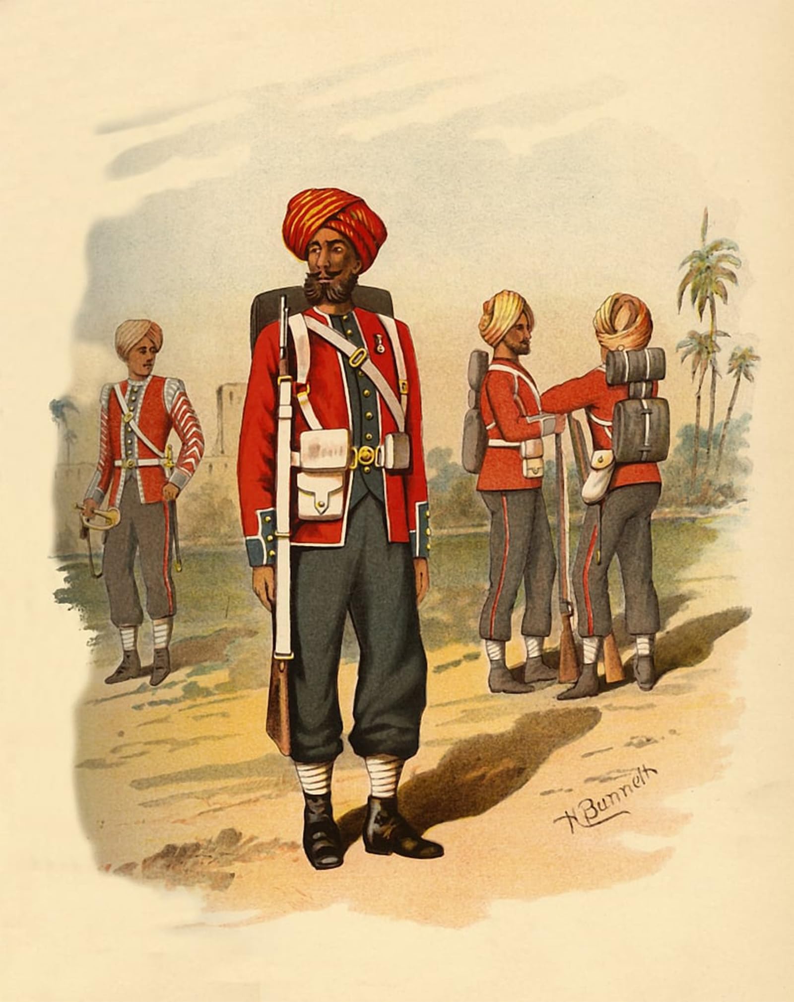 SERENDIPITP Aesthetic Poster Photo Wall Print Retro Picture Th Sikhs by Godfrey Giles Modern Wall Artwork for Home Decor 60x90cm