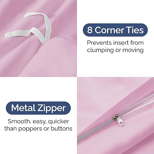 Miniatura 81 de Juego de funda de edredón tamaño King – Funda de edredón extra suave tamaño King de 104 x 90 pulgadas con 2 fundas de almohada – Lujo de hotel, 01