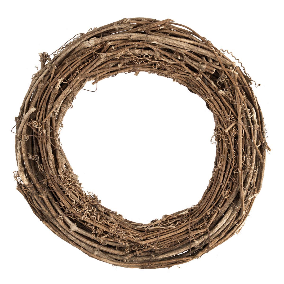 Groves Natural Christmas Willow Rattan Wreath-30cm -Single