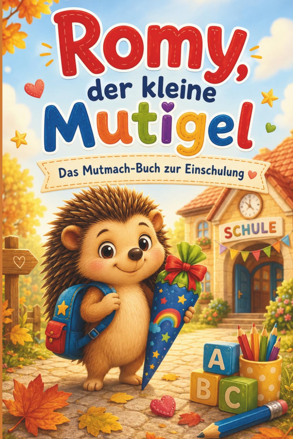 Romy, der kleine Mutigel – Das Mutmach-Buch zur Einschulung: Eine Mutmacher-Vorlesegeschichte mit Mitmach-Seiten für den ersten Schultag