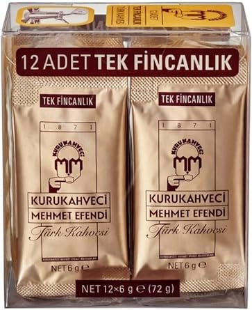 Mehmet Efendi Single Drink Turkish Coffee 12X6Gr