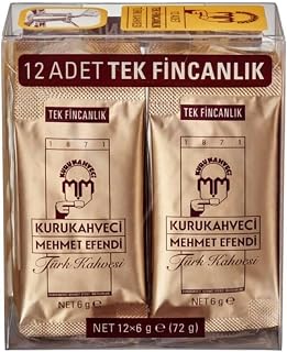 Mehmet Efendi Tek Içimlik Türk Kahvesi 12X6Gr