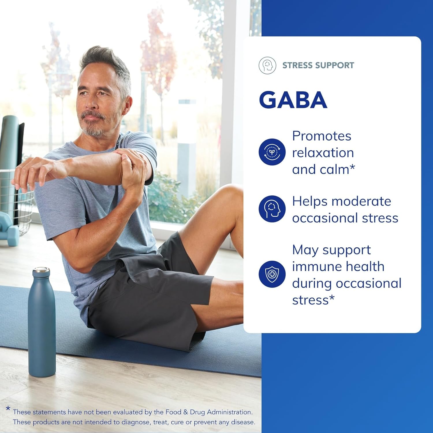 Pure Encapsulations GABA - Supplement to Support Relaxation & Moderation of Occasional Stress - with Premium GABA Amino Acids - 60 Capsules