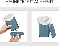 Vista 212 de Fintie Soporte para anteojos forrado de felpa con base magnética, estuche de cuero vegano prémium para lentes