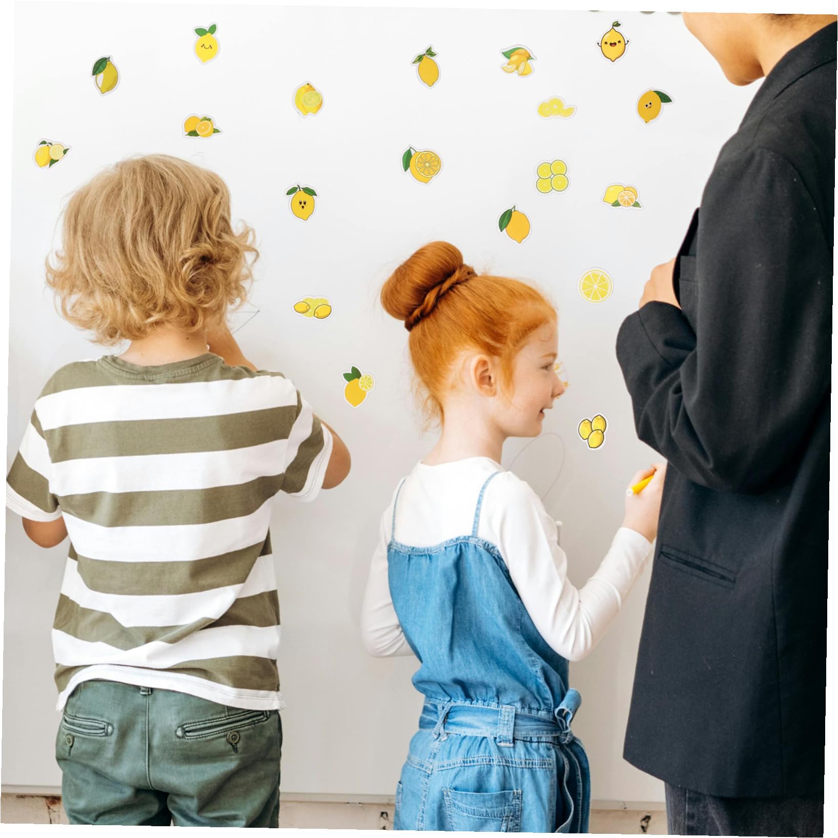 DOITOOL 50 Pegatinas de Limón Amarillas, Estilo Adorable, Adhesivas Decorativas DIY para Decorar Maletas y Ordenador