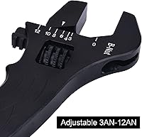 Vista 2 de EVIL ENERGY Llave ajustable para manguera de montaje AN 3AN-12AN de aluminio negro