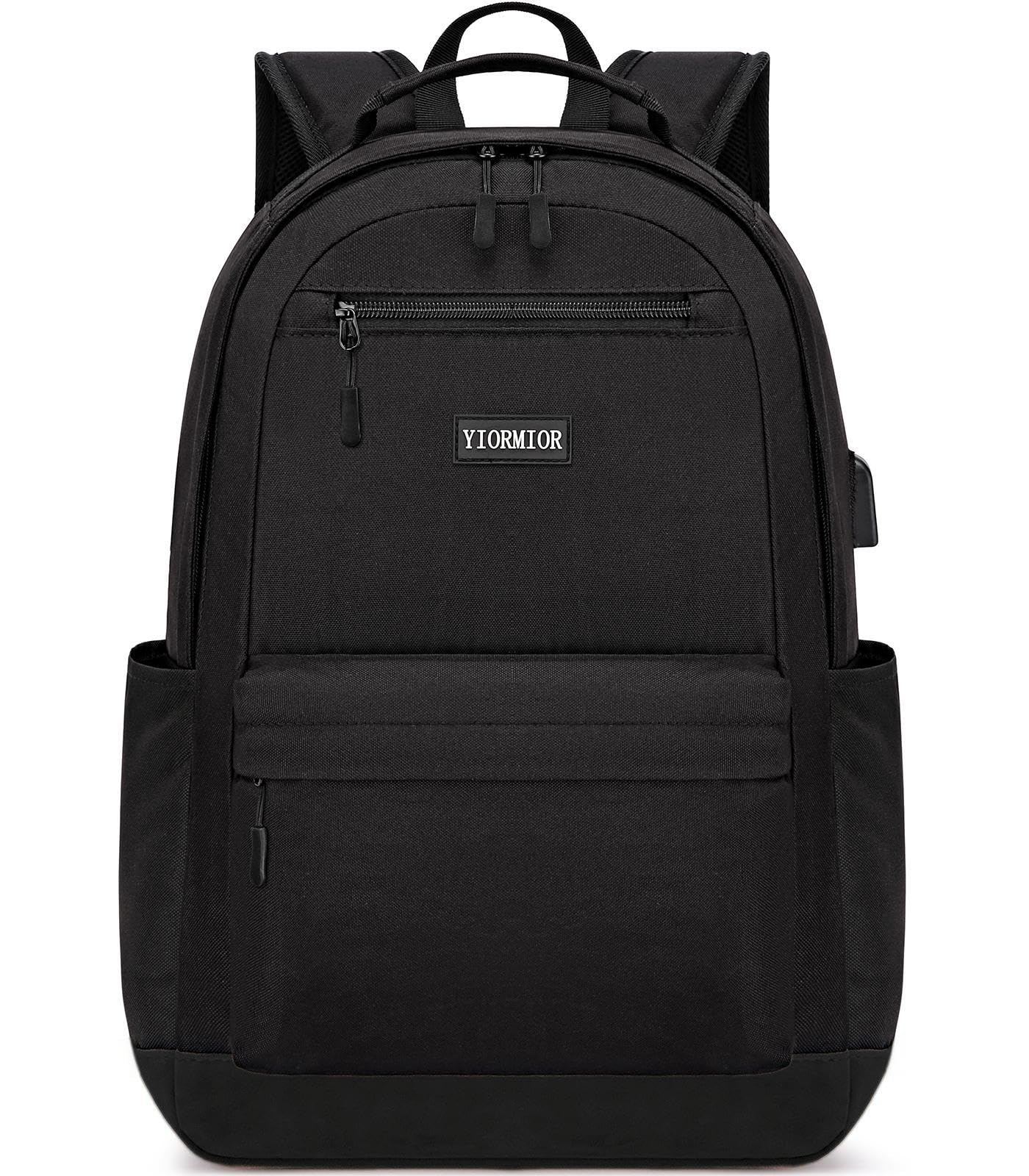 Zaino Uomo Donna, Zaino Scuola Superiore Media Università Zaino Porta Pc Uomo da 17.3 Pollici Con Porta Usb Impermeabile