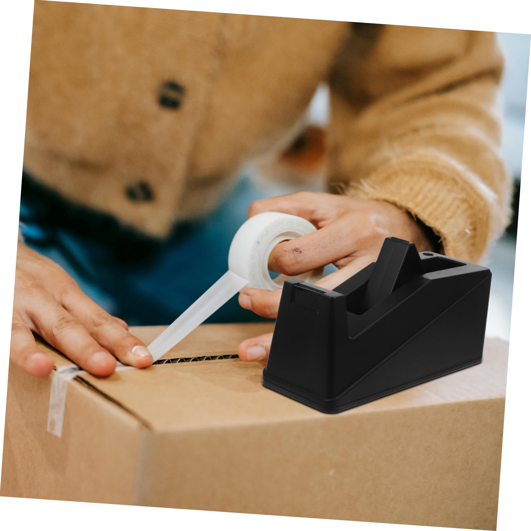 Operitacx Dispenser Per Nastro Adesivo Da Banco Cutter Per Nastro Adesivo Da Ufficio Casa Cucina Contemporaneamente Struttura Robusta e Durevole