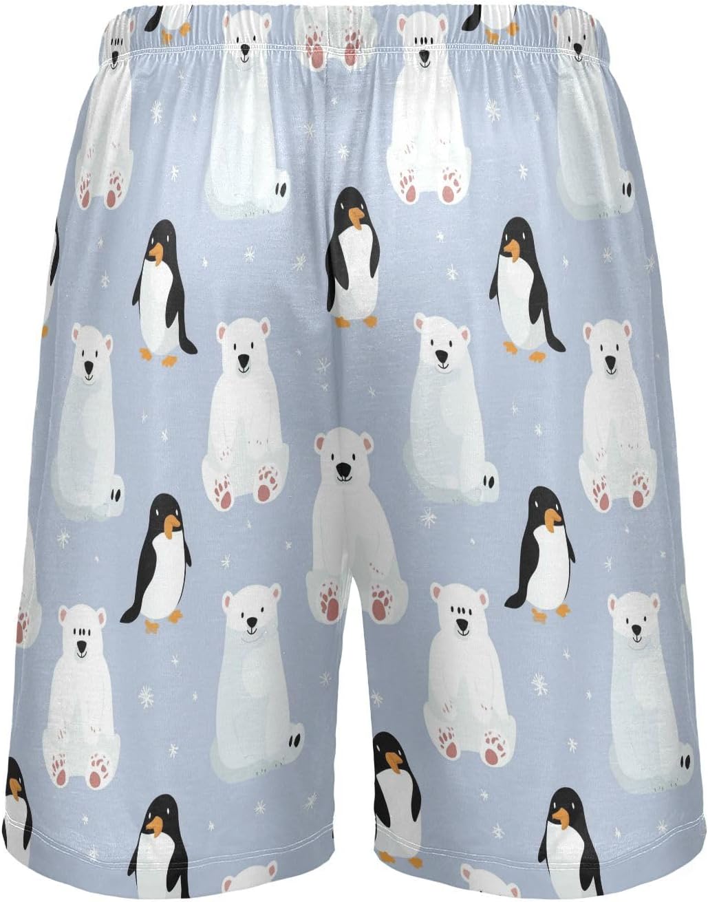 Vdsrup Penguin Men's Pajama Pants Short Sleepwear Polar Bear Pj Bottom with Pockets Drawstring Lounge XL - Image 3