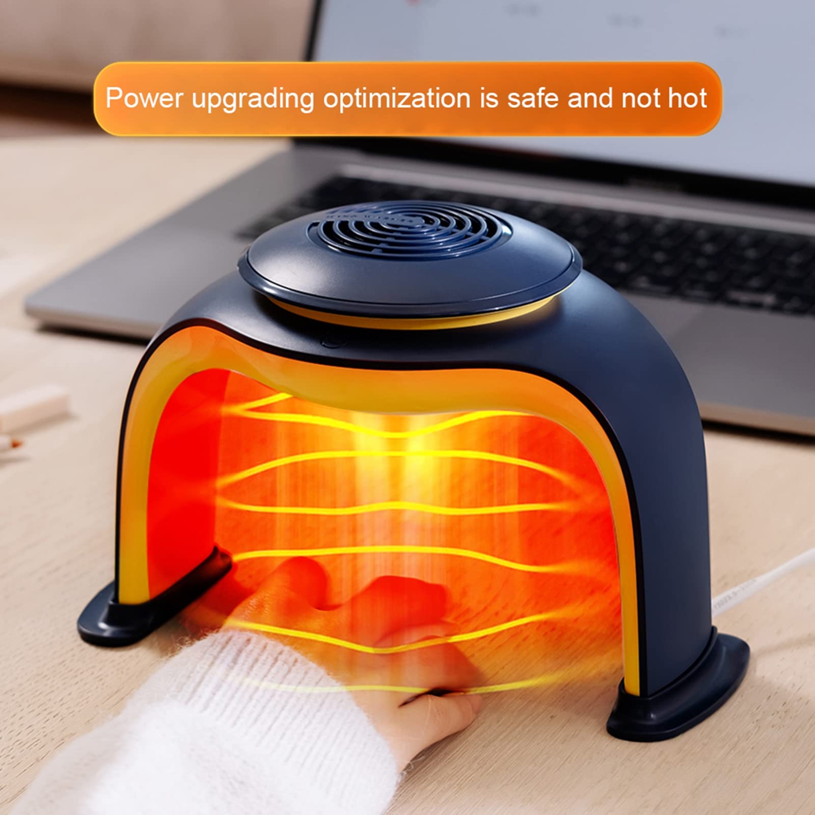 Scaldamani Elettrico Scaldamani Riscaldato per Mouse 3 modalità Scaldamani Regolabile Inverno Caldo Tappetino per Mouse Forniture per L'Ufficio Domestico,Bianca