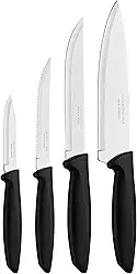 Tramontina JOGO FACAS INOX 4PC PLENUS PRE, Preto