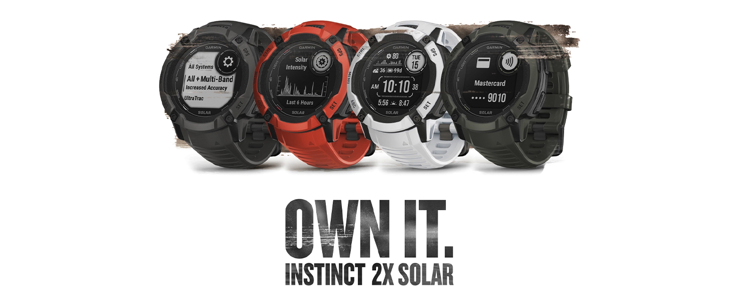 Amazon.com: Garmin Instinct 2X Solar, Rugged GPS Smartwatch, Built 