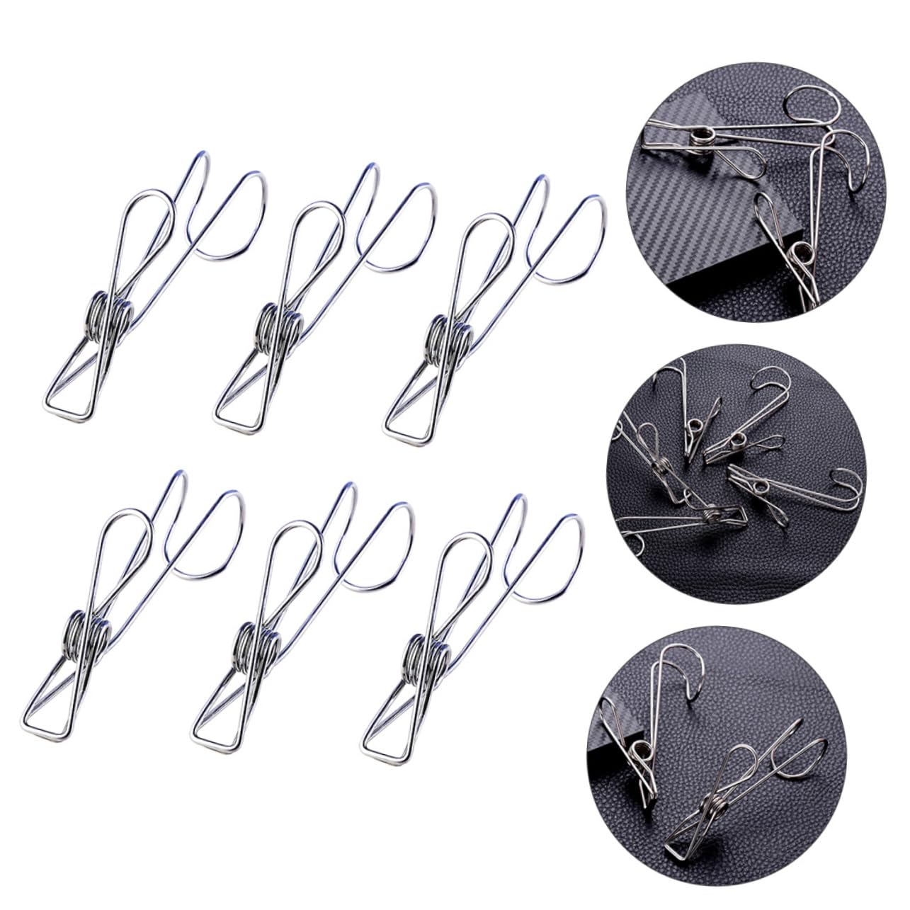SOLUSTRE 2sätze Teiliges Aus Edelstahl Wäscheklammern Mit Haken Robuste Clips Für Kleidung Handtücher Und Mehr Für Küche Bad Und Camping Hohe Tragfähigkeit Und Platzersparnis