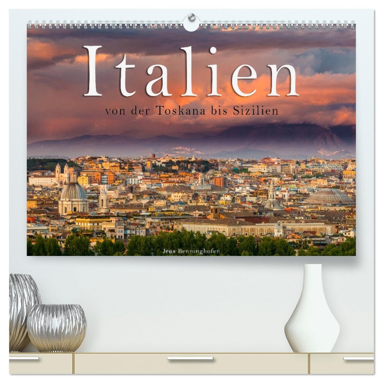 Italien von der Toskana nach Sizilien (hochwertiger Premium Wandkalender 2026 DIN A2 quer), Kunstdruck in Hochglanz: Spektakuläre Stadtansichten aus Italien (CALVENDO Orte)