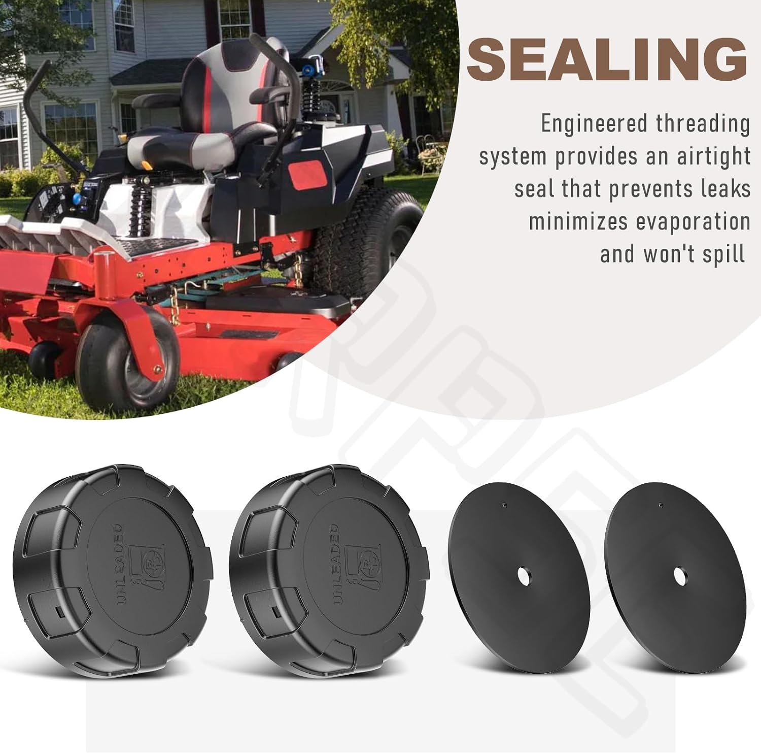 2 Pack 88-3980 Fuel Cap for Toro Tractors/Lawn Mowers(Commercial Mowers) and Z-Master Time Cutter 88-3990 71182 71184 71191 71192 71200