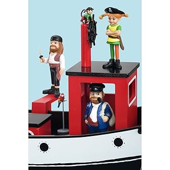 Pippi Longstocking 44377100 Pippi Hoptoad Play Ship, Mixed