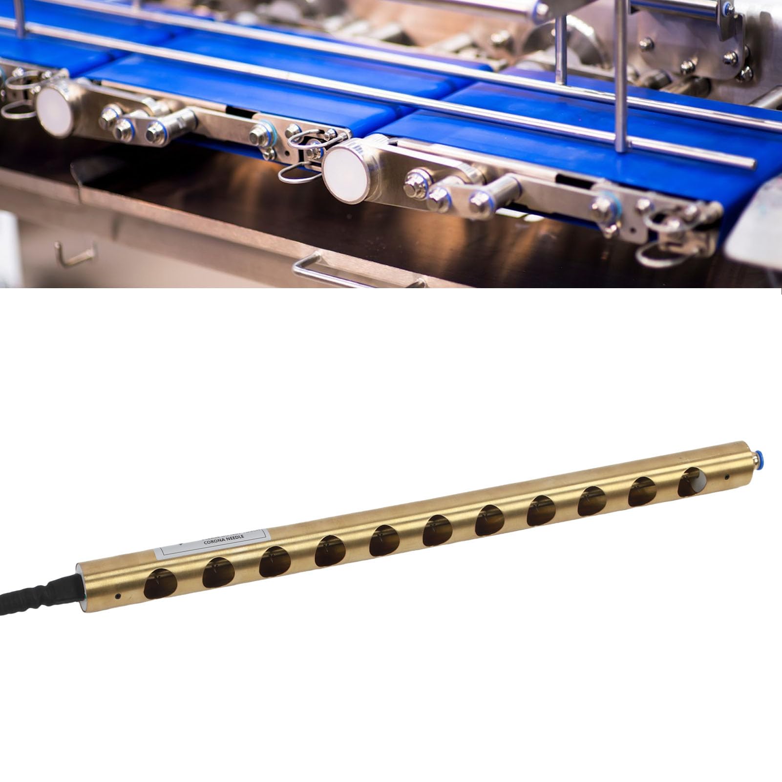 Generic Varita de aire ionizante no estática con varilla de eliminación electrostática, cargas negativas para eliminación estática en maquinaria industrial, ideal para embalaje e impresión de