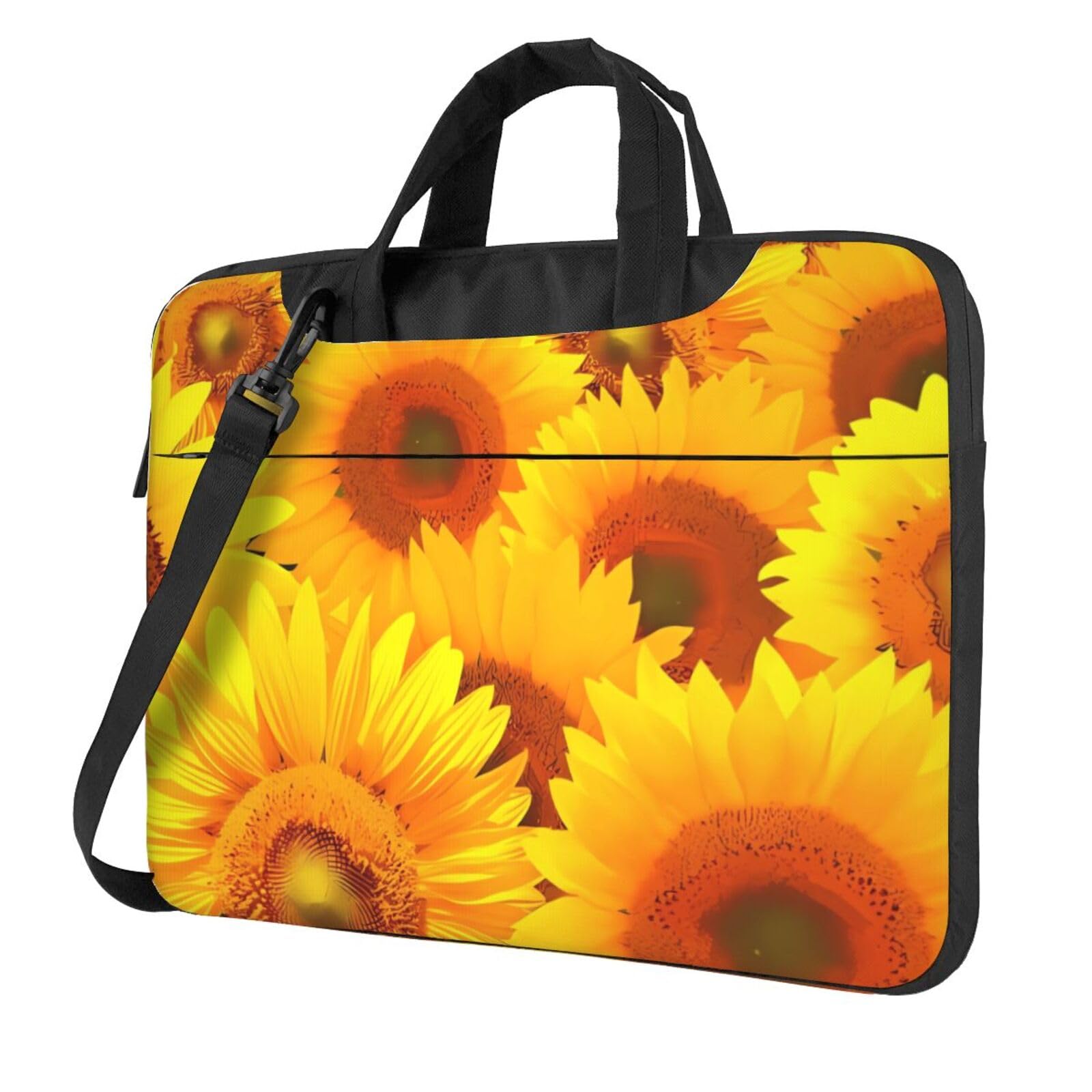 Porte-documents ordinateur imprimé tournesol aux finitions slim - 8