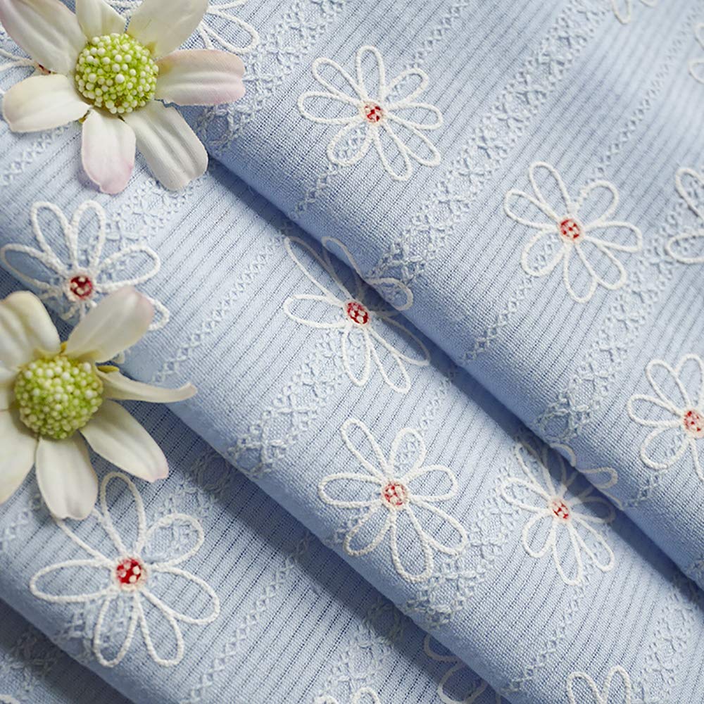 Amazon | 刺繍生地 生地 布 綿100％ コットン ガーゼ生地 レース生地
