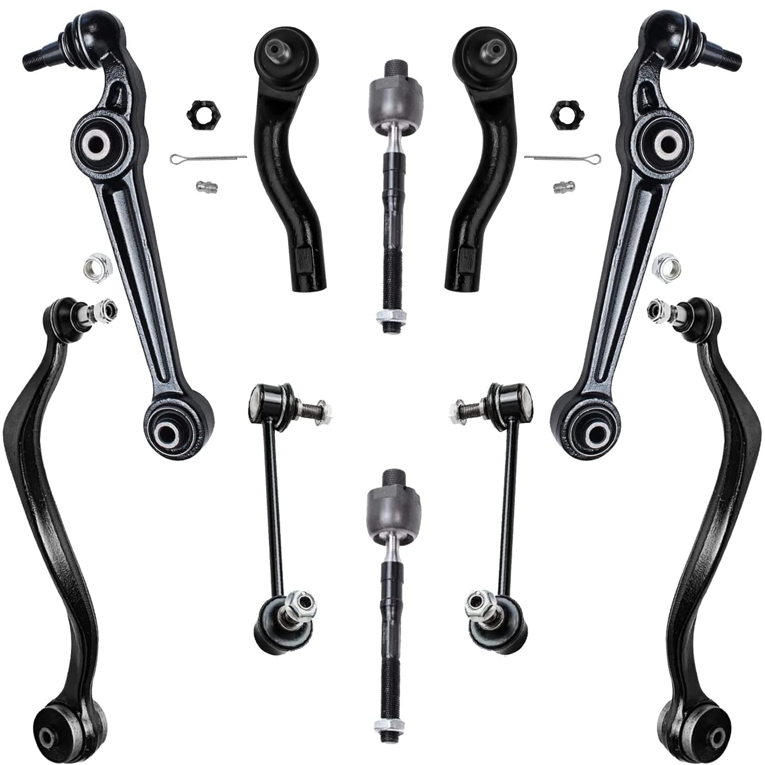 Detroit Axle - 10pc Front End Suspension Kit for Ford Fusion Lincoln MKZ