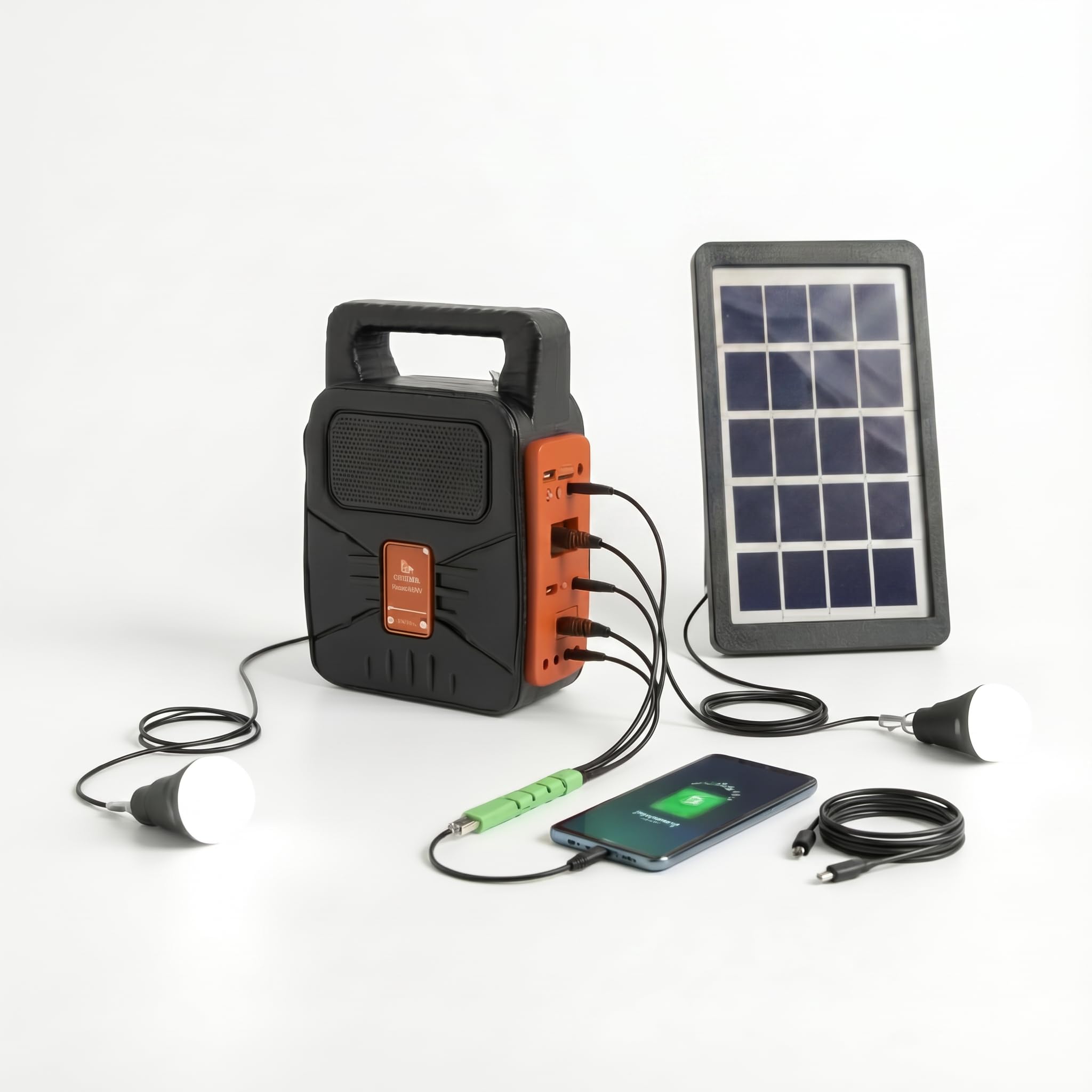 Drumstone 𝟓 𝐘𝐞𝐚𝐫 𝐖𝐚𝐫𝐫𝐚𝐧𝐭𝐲 Solar Emergency Power Station with 4500mAh Rechargeable Battery, LED Bulbs, Bluetooth Audio & Phone Charging-image-23