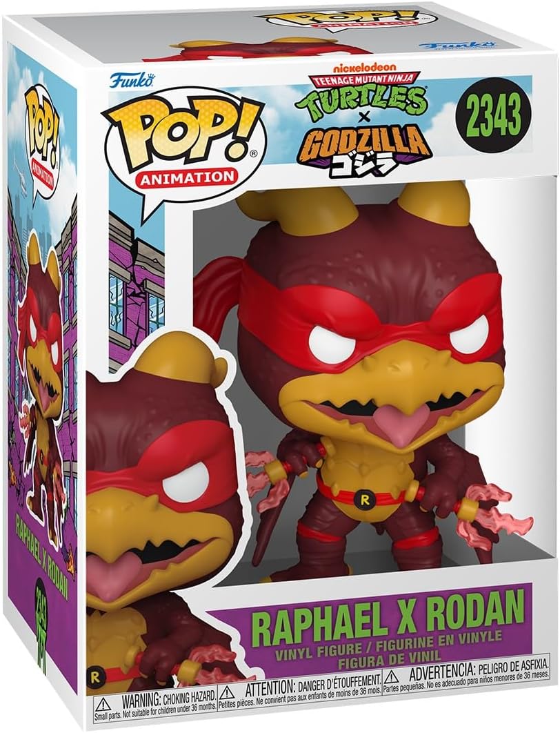 Funko Pop! Animation: Godzilla X Turtles - Raphael x Rodan - Collectable Vinyl Figure - Gift Idea - Official Merchandise - Toys for Kids & Adults - Movies Fans