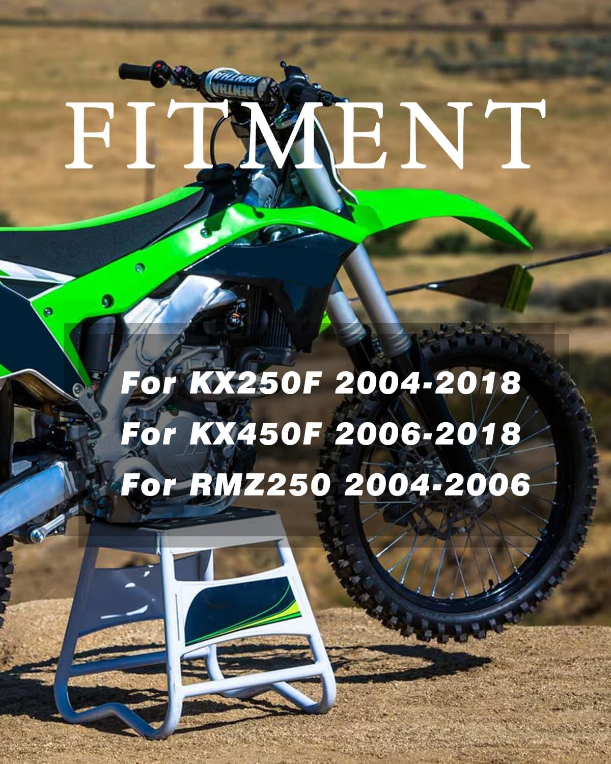 Real Carbon Fiber Motorcycle Rear Brake Disc Guard Protector For KX250F 2004-2018, KX450F 2006-2018, RMZ250 2004-2006 Dirt Bikes, BLACK