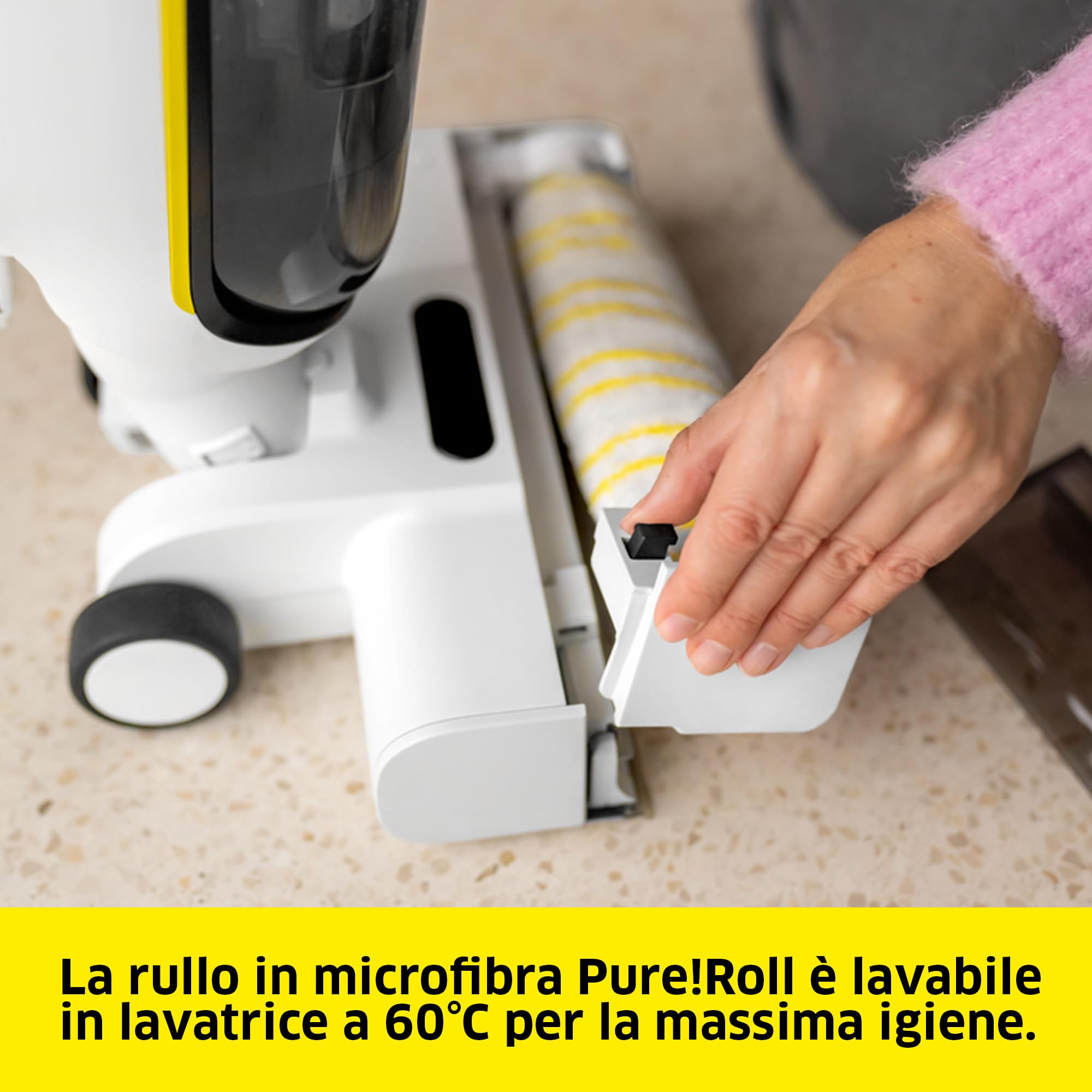 KÄRCHER Lavapavimenti FCV 4 Dry Extra, 3 modalità di pulizia: aspira, lava e asciuga, durata batteria: circa 45 min, superficie coperta: circa 200 m², stazione di pulizia, ricarica e asciugatura