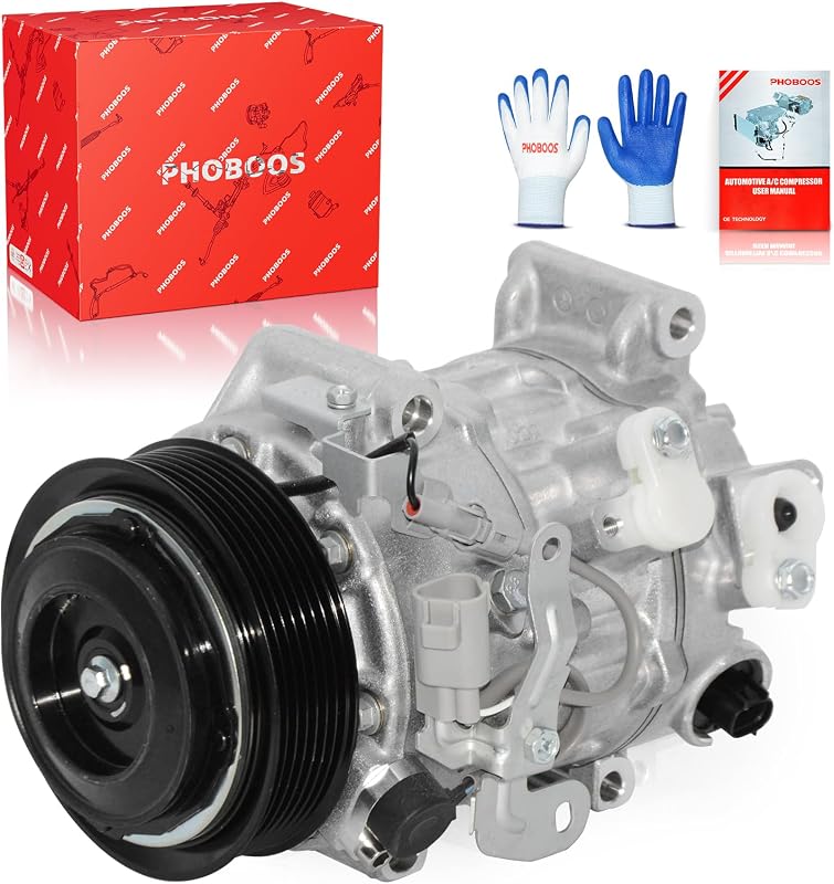 Compressor do ar-condicionado automotivo PHOBOOS com embreagem 7SAS17C para Toyota e Lexus – 1 unidade