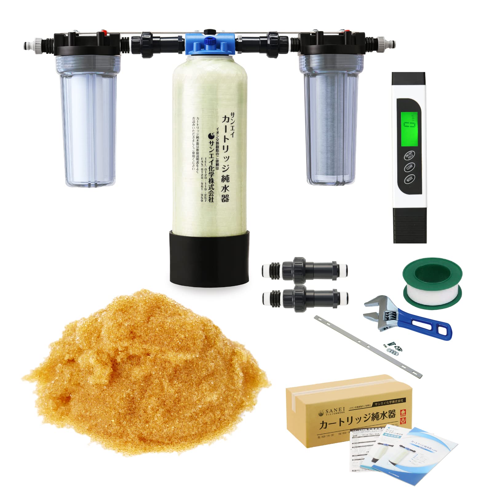 Amazon.co.jp: サンエイ化学 カートリッジ純水器 5L プロタイプ