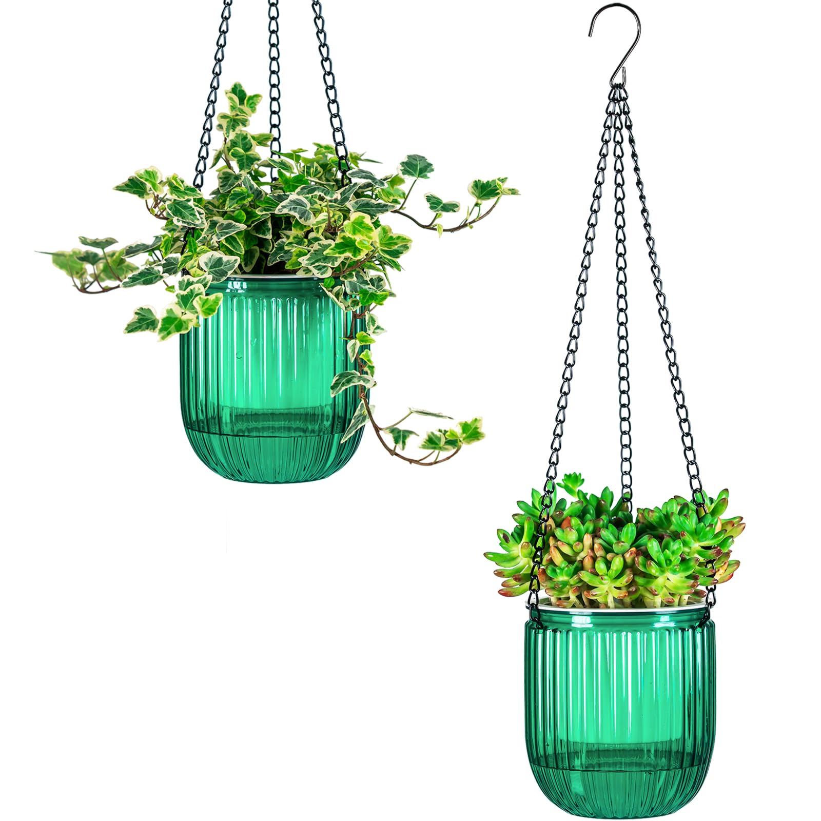 Josteve 4.5 Inch Self Watering Hanging Planter
