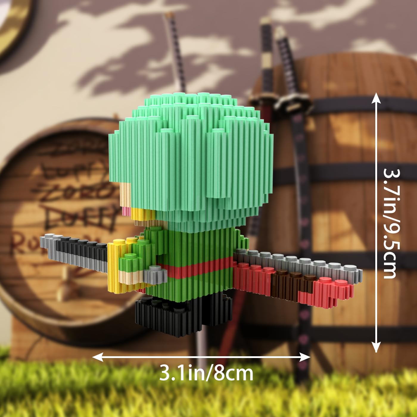 FFNNKN Zoro One Piece Anime Building Block Set Anime Model